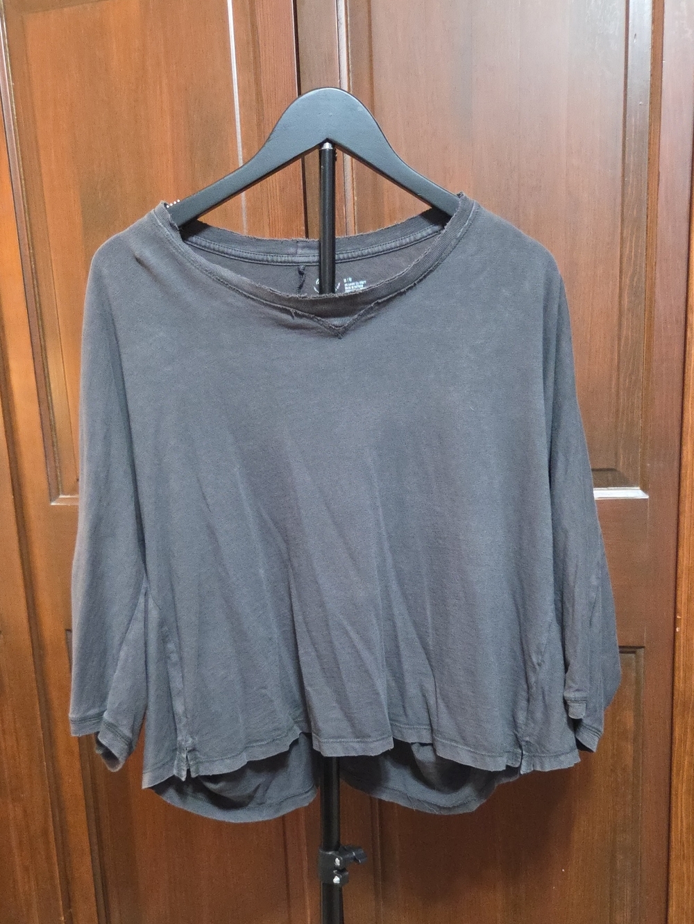 AERIE black Flowy Top